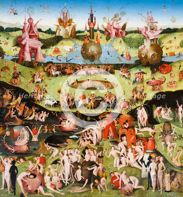 The Garden of Earthly Delights, c. 1500. Creator: Bosch, Hieronymus, (School)  .