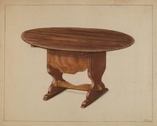 Hutch Table, c. 1939. Creator: Nicholas Gorid.