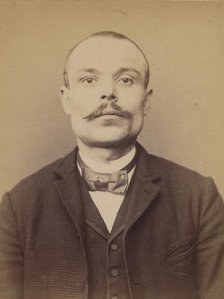 Beaufort. Gilbert. 32 ans, né à Paris Xle. ébéniste. Anarchiste. 5/3/94., 1894. Creator: Alphonse Bertillon.