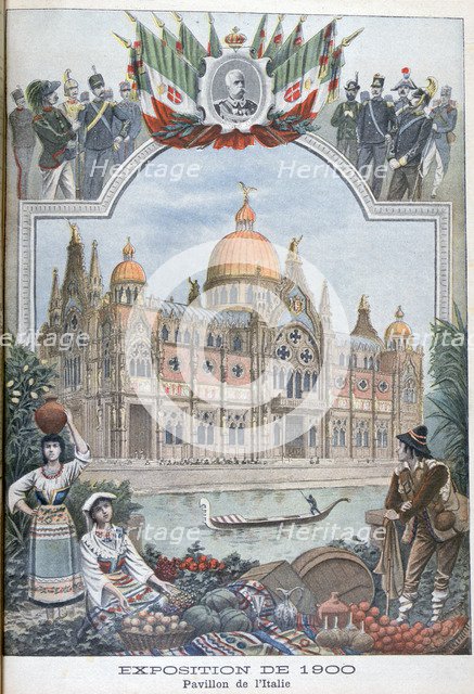 The Italian pavilion at the Universal Exhibition of 1900, Paris, 1900. Artist: Unknown