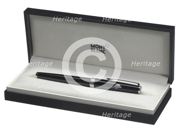Pen used by Michele A. Roberts to sign NBPA's 2017 agreement with the NBA, January 19, 2017. Creator: Montblanc.