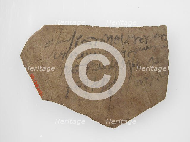 Ostrakon, Coptic, 4th-7th century. Creator: Unknown.