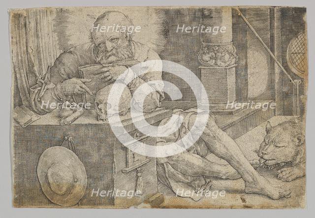 St. Jerome in his Study, 1521. Creator: Lucas van Leyden.