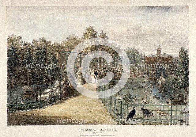 Zoological Gardens, Regent's Park, London, 1835. Artist: George Scharf