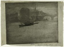 Mist on the Thames, 1903. Creator: Joseph J Pennell.