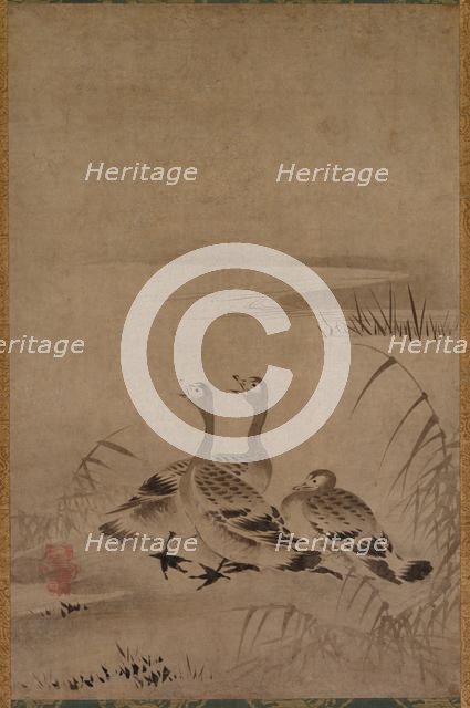 Wild Geese, early 1500s. Creator: Kano Chokichi (Japanese).