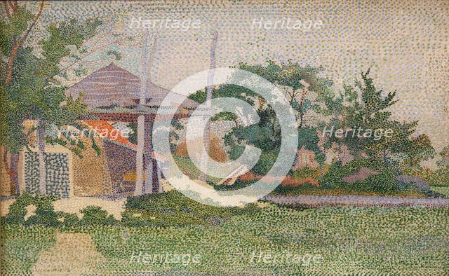 Landscape with Haystack, 1894. Creator: Vijlbrief, Jan (1868-1895).