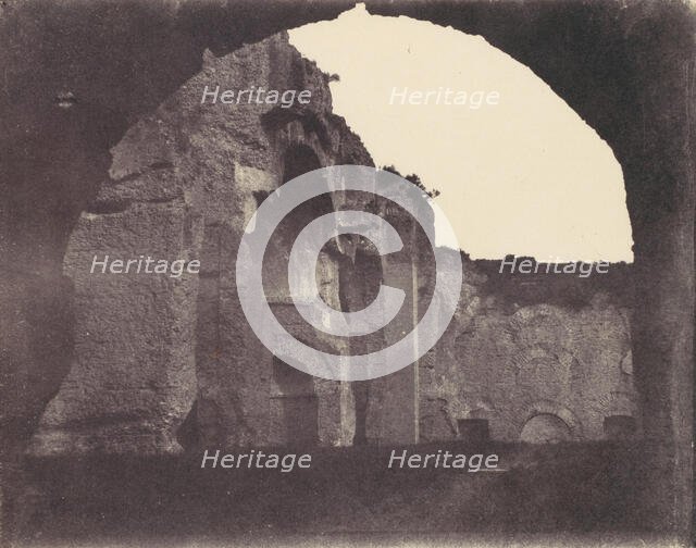 Basilica of Constantine, Rome, 1850s. Creator: Unknown.