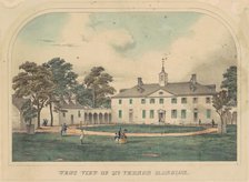 West View of Mount Vernon Mansion, c. 1860. Creator: Unknown.