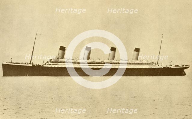 'The "Olympic" (White Star Line) At Sea', c1930. Creator: Unknown.