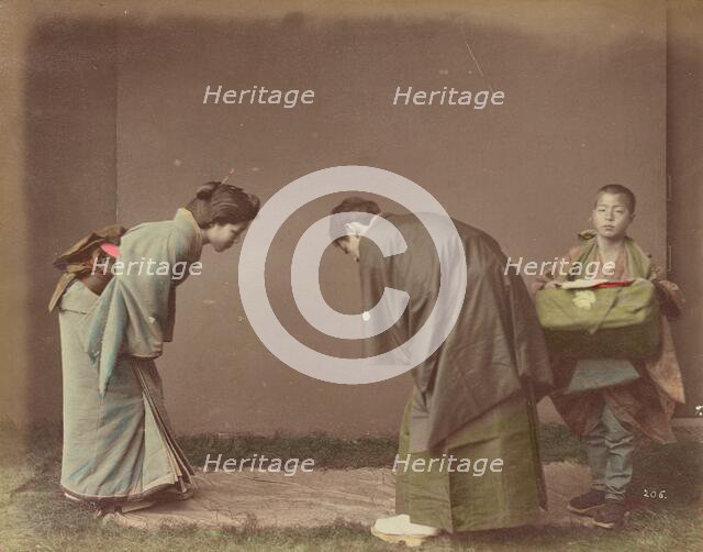 Happy New Year, 1870s-1890s. Creator: Kusakabe Kimbei.