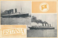 'The Cunard Liner "Lusitania".', c1910. Creator: Unknown.