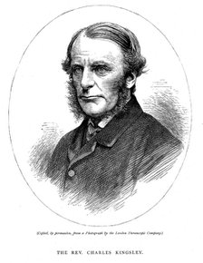 Charles Kingsley, British writer and cleric, c1880 Artist: Unknown