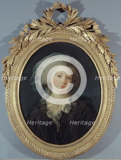 Portrait thought to be Charlotte-Françoise Bergeret de Norinval, between 1780 and 1783. Creator: Elisabeth Louise Vigee-LeBrun.