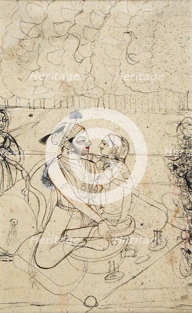 A Prince and a Lady in Dalliance, between c1775 and c1800. Creator: Unknown.