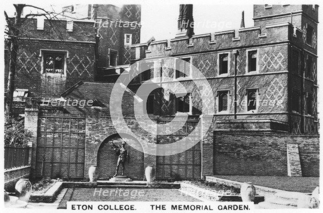 The Memorial Garden Eton College, 1936. Artist: Unknown