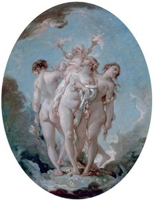 'The Three Graces', c1725-1770. Artist: François Boucher