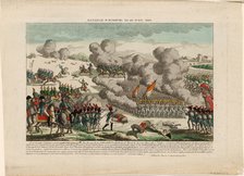 The Battle of Eggmühl on 22 April 1809, ca 1809. Artist: Anonymous  