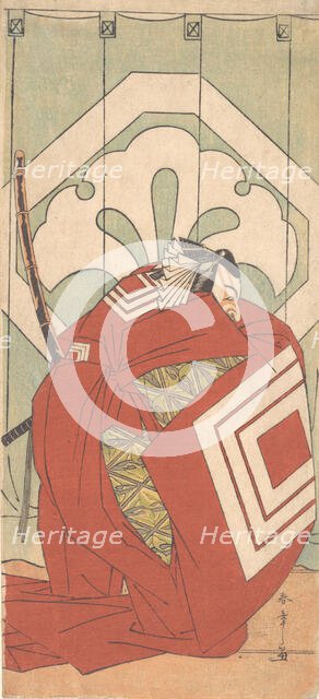 Ichikawa Danjuro V in a Shibaraku Role, ca. 1779. Creator: Shunsho.