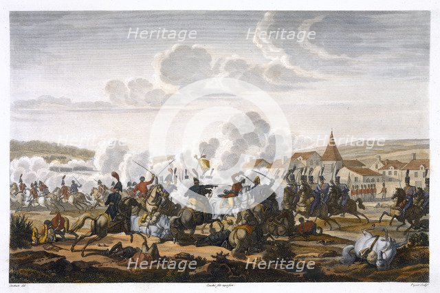 'The Death of Prince Ludwig of Prussia at the Battle of Saalfeld, 10 October 1806'. Creator: Louis Francois Couche.