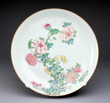 Dish, China, c. 1725, Qing Dynasty (1644-1911), Yongzhen period (1723-1735). Creator: Unknown.