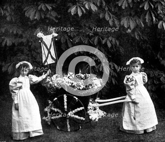 Children's Floral Fête, Royal Botanical Society's Gardens, Regent's Park: "Alexandra Nurses," 1895. Creator: Russell & Sons.