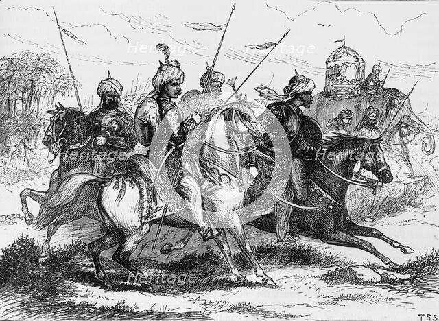 'Group of Mahrattas, 1818', c1891.  Creator: James Grant.