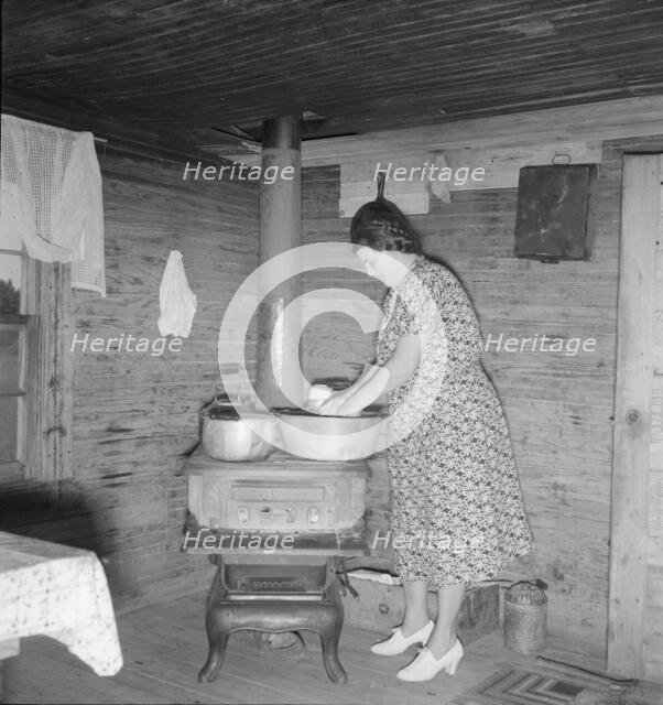 Corner of kitchen in tobacco sharecropper's home, Person County, North Carolina, 1939. Creator: Dorothea Lange.