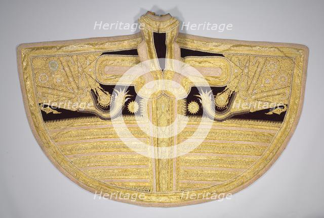 Gold-Thread Embroidered Garment for a Woman, late 1800s. Creator: Unknown.