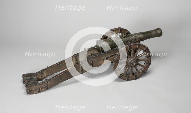 Model Field Cannon with Carriage, Netherlands, c. 1600. Creator: Unknown.