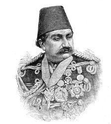 Prince Zil-Ul-Sultan, eldest son of the Shah of Persia, 1881. Creator: Unknown.