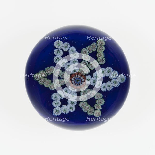 Paperweight, Saint-Louis, c. 1845-55. Creator: Saint-Louis Glassworks.