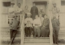A group of teachers (Yenisei Society) in a sanatorium on Lake Shira, 1903. Creator: Unknown.