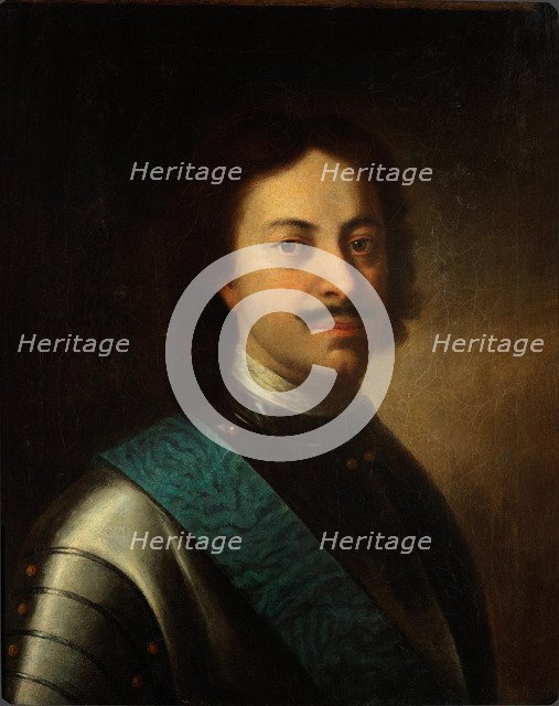 Portrait of Emperor Peter I the Great (1672-1725), First third of 18th cen..