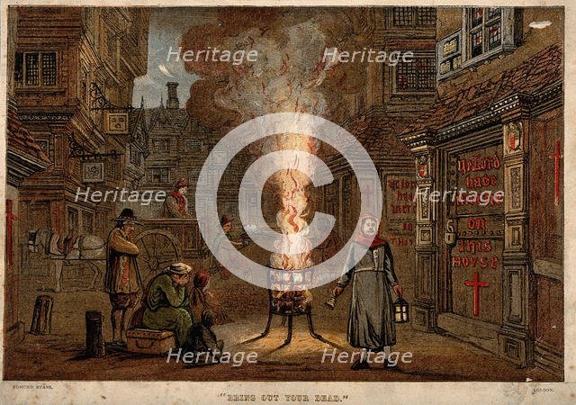 Great Plague in London, 1665. Artist: Anonymous  