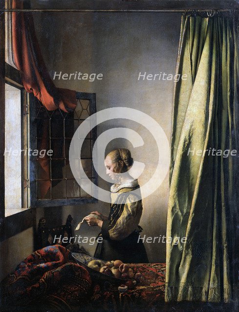 Girl Reading a Letter by an Open Window, ca 1659. Artist: Vermeer, Jan (Johannes) (1632-1675)