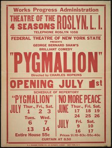 Pygmalion, Roslyn, NY, 1937. Creator: Unknown.