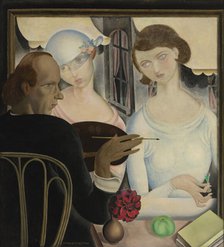 The Liqueur Drinkers, 1922. Creator: Gustave van de Woestijne.