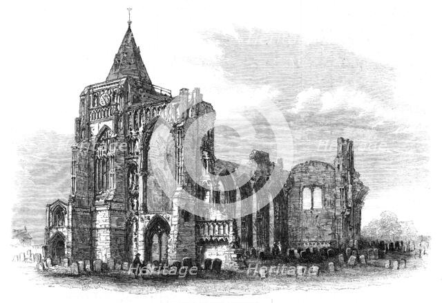 The Archaeological Institute of Great Britain and Ireland: Crowland Abbey, Lincolnshire, 1861. Creator: Unknown.