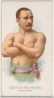 George La Blanche, Pugilist, from World's Champions, Series 2 (N29) for Allen & Ginter Cig..., 1888. Creator: Allen & Ginter.