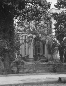 Two-story house with columned porch, New Orleans or Charleston, South Carolina, c1920-1926. Creator: Arnold Genthe.