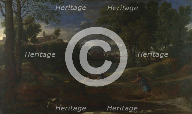 Landscape with a Man killed by a Snake, 1648. Artist: Poussin, Nicolas (1594-1665)