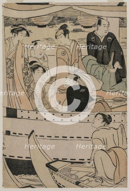 Boating Party on the Sumida River, 1789. Creator: Torii Kiyonaga (Japanese, 1752-1815).