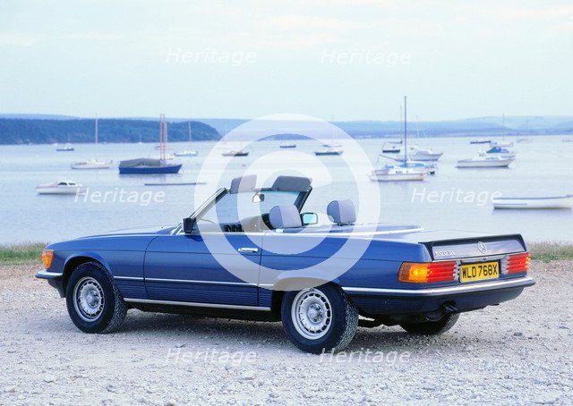 1982 Mercedes Benz 500SL  . Artist: Unknown.