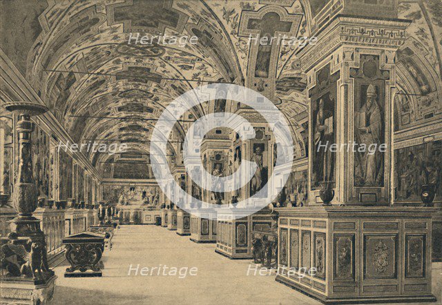 'Roma - Vatican - Reading room of the Library', 1910. Artist: Unknown.