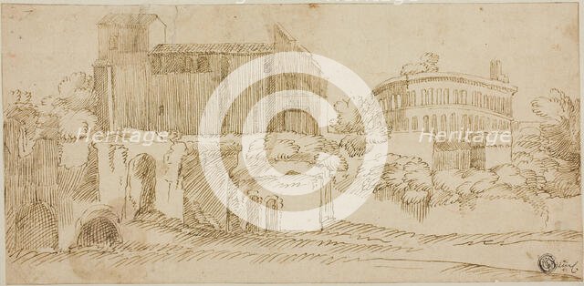 View of Church and Ruins, n.d. Creator: Unknown.