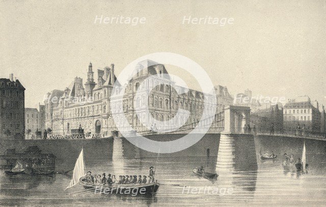 'View of the Hotel de Ville and the Pont d'Arcole', 1915. Artist: JB Arnout.