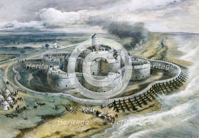 Deal Castle, 1540, (c1960s). Artist: Alan Ernest Sorrell.