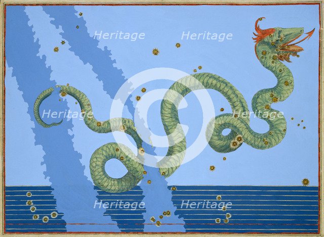 Constellation of Serpens, 1603. Artist: Johann Bayer