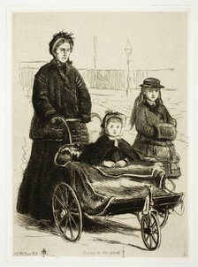 Going to the Park, 1872. Creator: John Everett Millais.